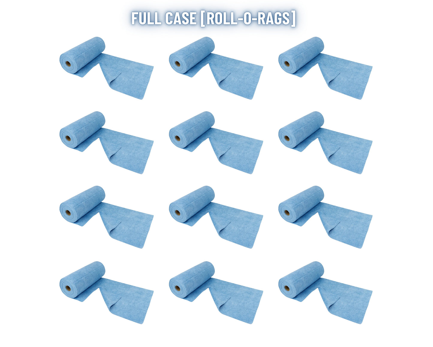 Autofiber® [Roll-O-Rags] Utility - 12 Rolls/360 Pack